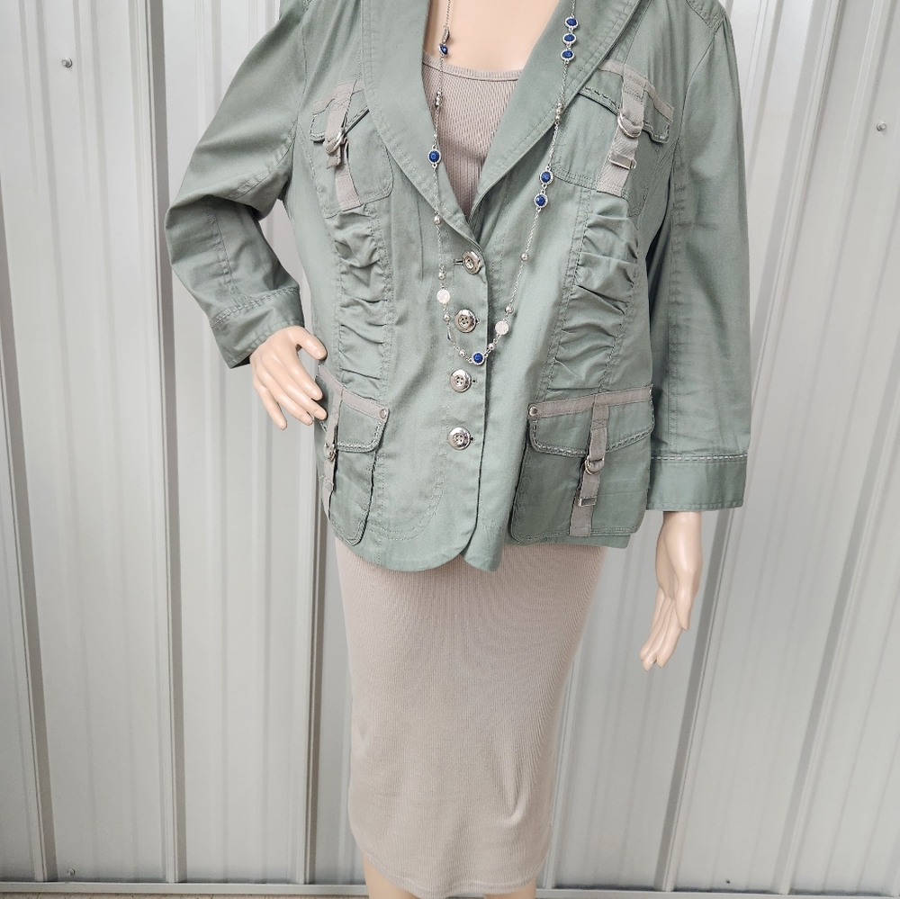 Dress barn military style jacket